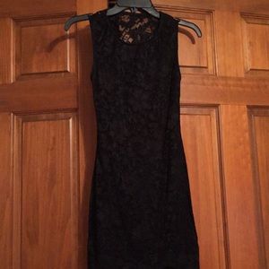 Black lace dress